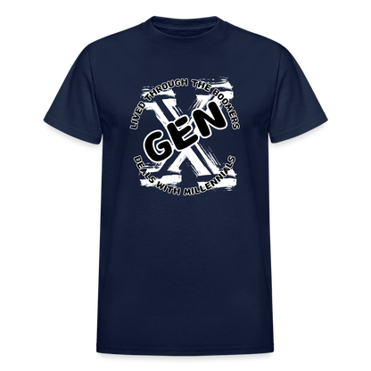 GEN X 2 Gildan Ultra Cotton Adult T-Shirt - navy