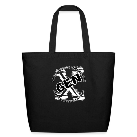 GEN X 2 Eco-Friendly Cotton Tote - black