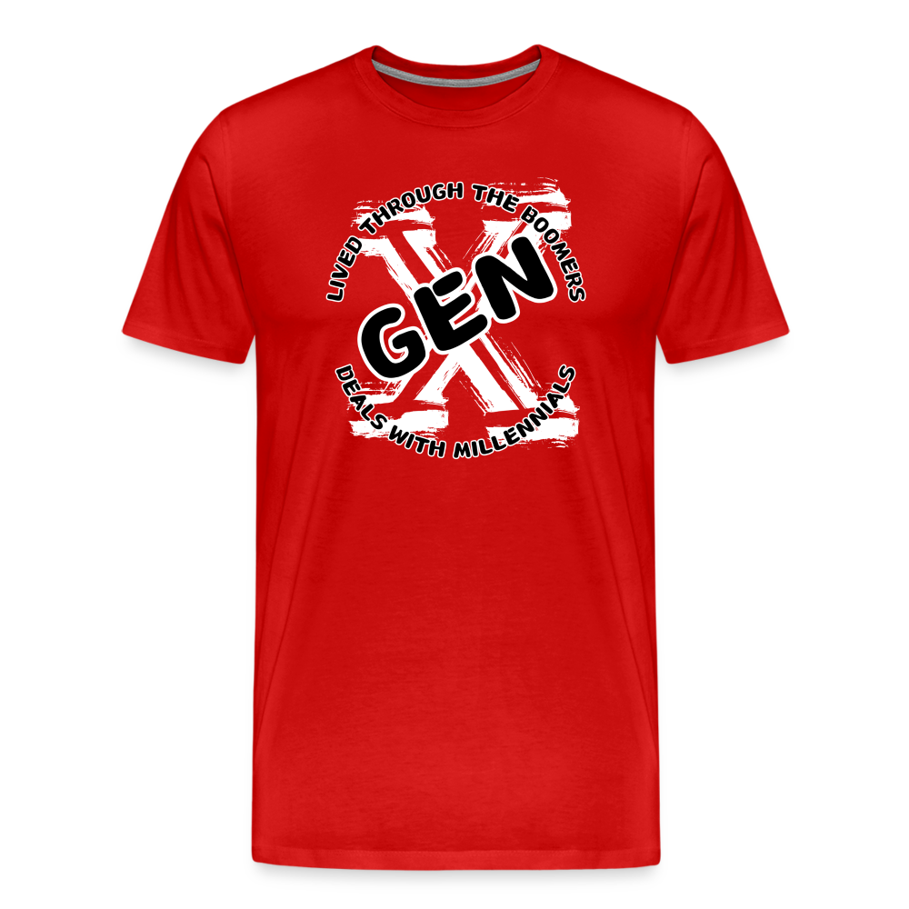 GEN X 2 Men's Premium T-Shirt - red