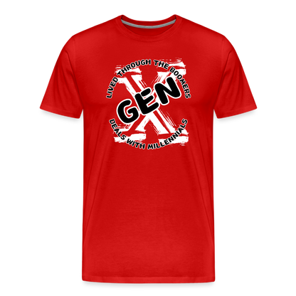 GEN X 2 Men's Premium T-Shirt - red