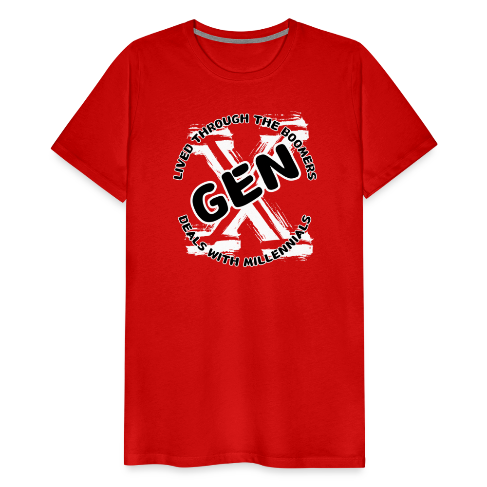 GEN X 2 Men's Premium T-Shirt - red