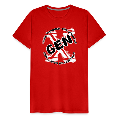 GEN X 2 Men's Premium T-Shirt - red