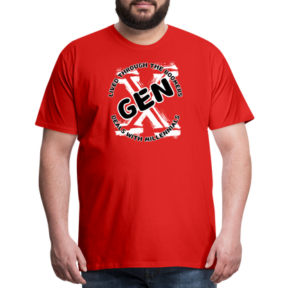 GEN X 2 Men's Premium T-Shirt - red