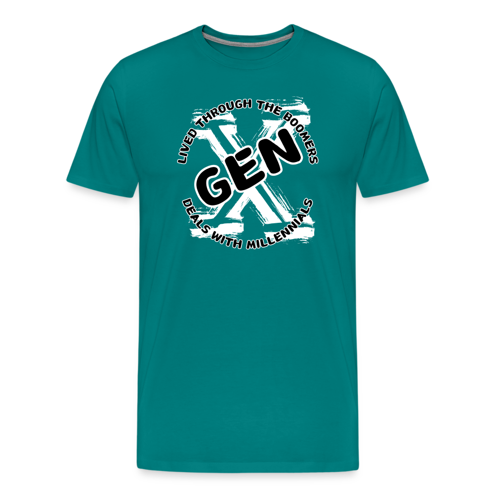 GEN X 2 Men's Premium T-Shirt - teal