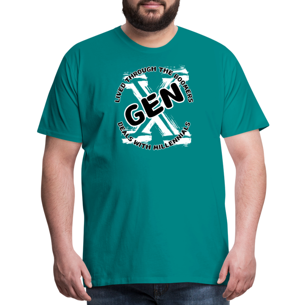 GEN X 2 Men's Premium T-Shirt - teal