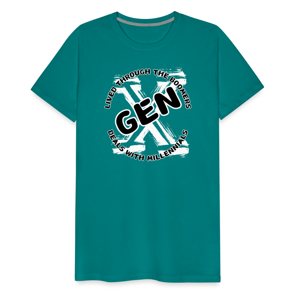 GEN X 2 Men's Premium T-Shirt - teal