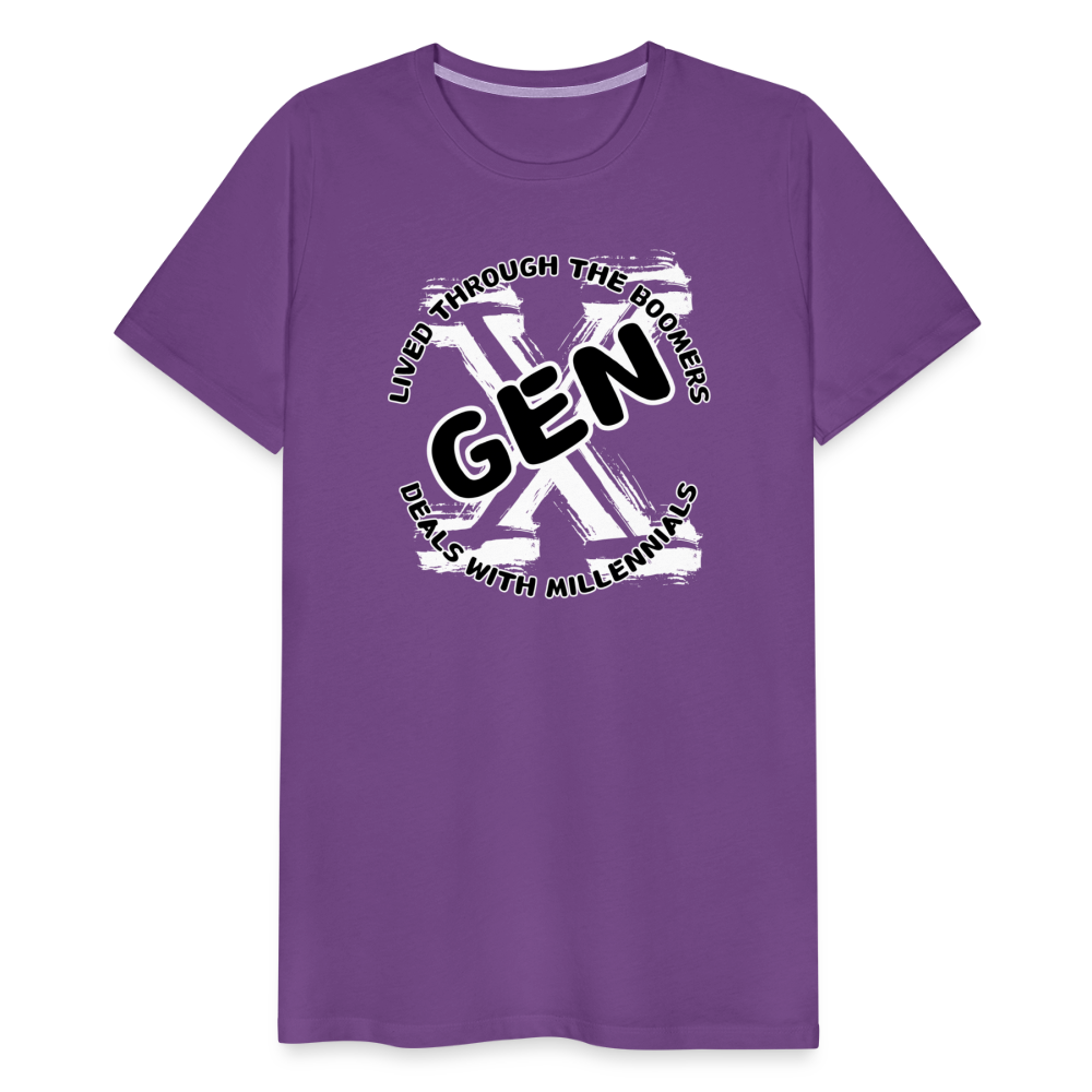 GEN X 2 Men's Premium T-Shirt - purple