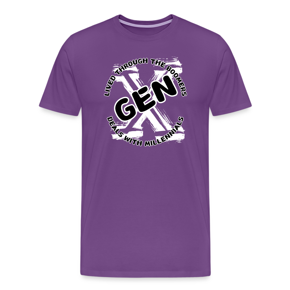 GEN X 2 Men's Premium T-Shirt - purple