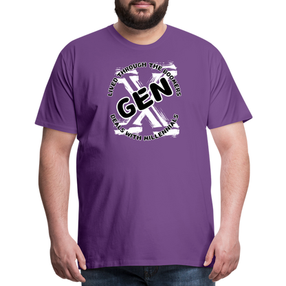 GEN X 2 Men's Premium T-Shirt - purple