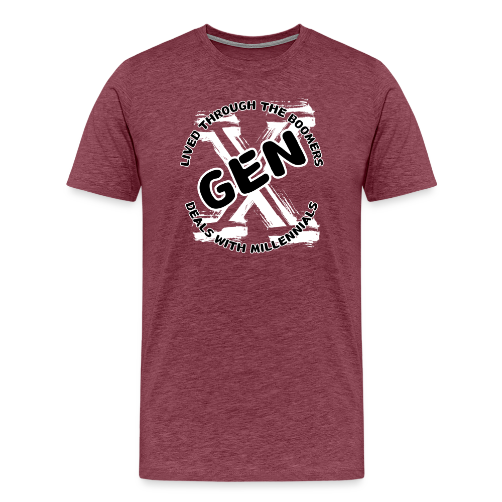 GEN X 2 Men's Premium T-Shirt - heather burgundy
