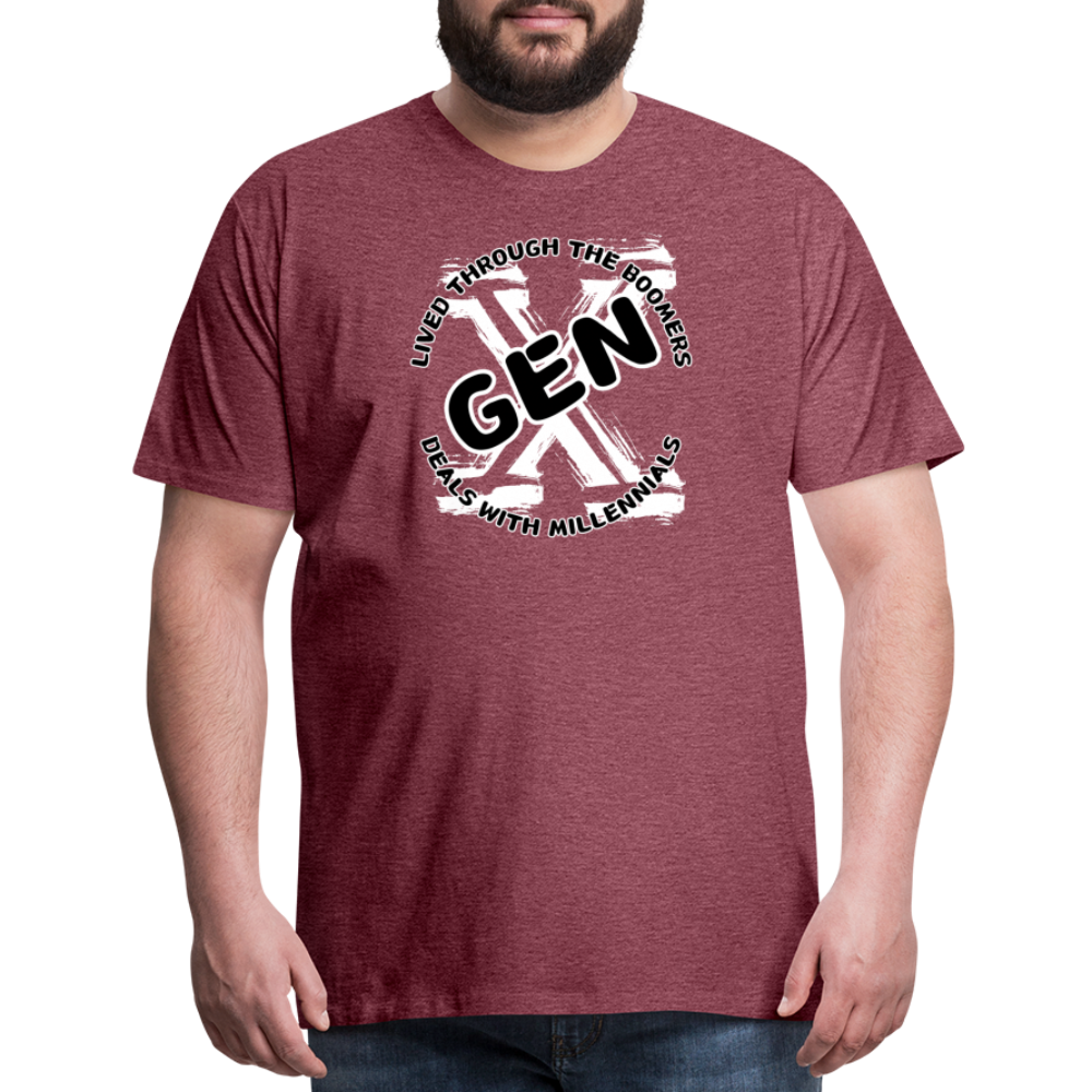 GEN X 2 Men's Premium T-Shirt - heather burgundy