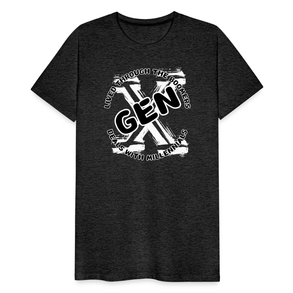 GEN X 2 Men's Premium T-Shirt - charcoal grey