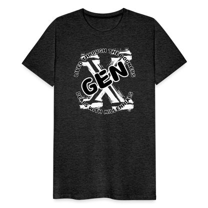 GEN X 2 Men's Premium T-Shirt - charcoal grey