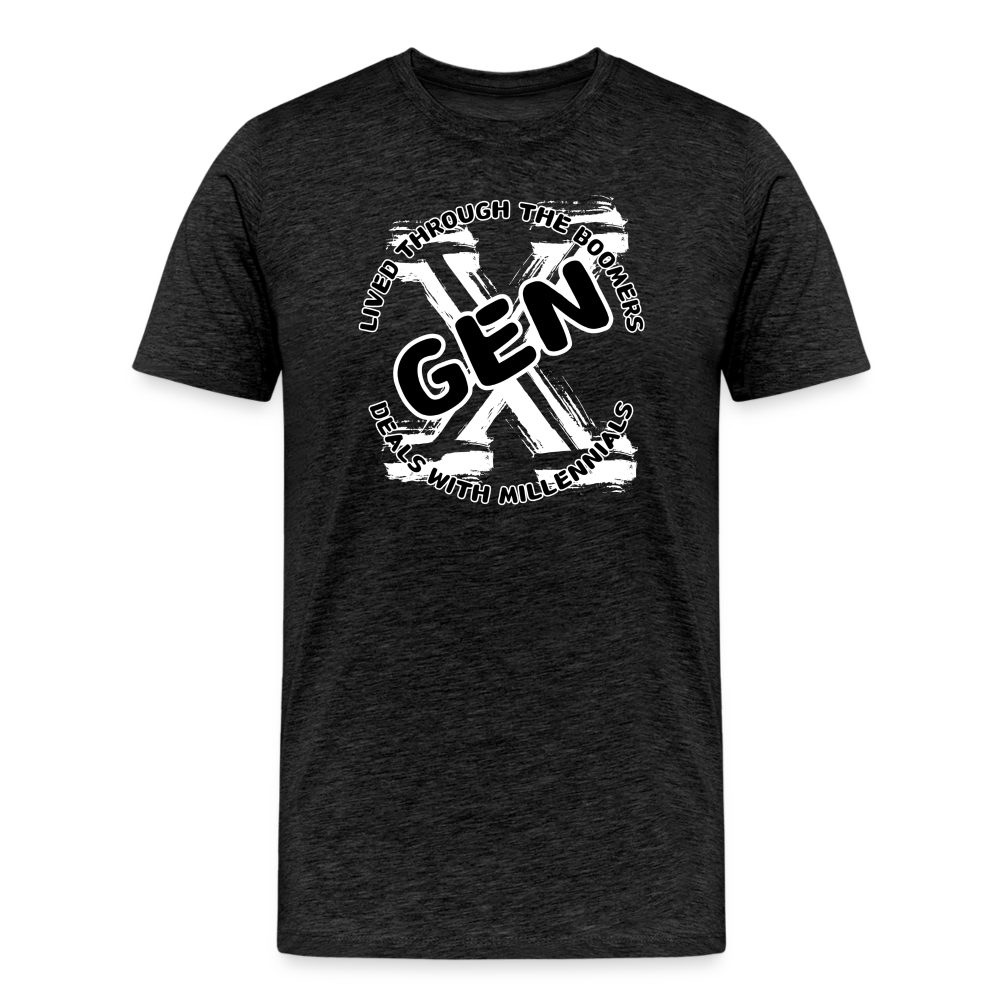 GEN X 2 Men's Premium T-Shirt - charcoal grey