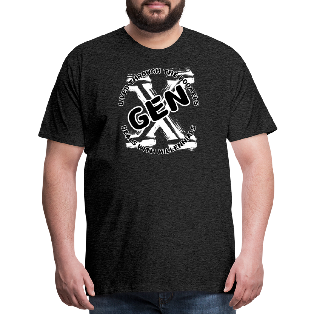 GEN X 2 Men's Premium T-Shirt - charcoal grey