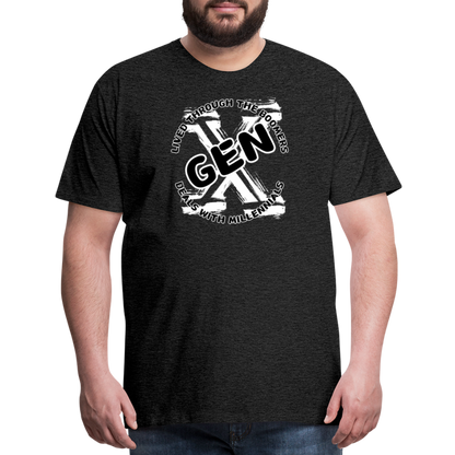 GEN X 2 Men's Premium T-Shirt - charcoal grey