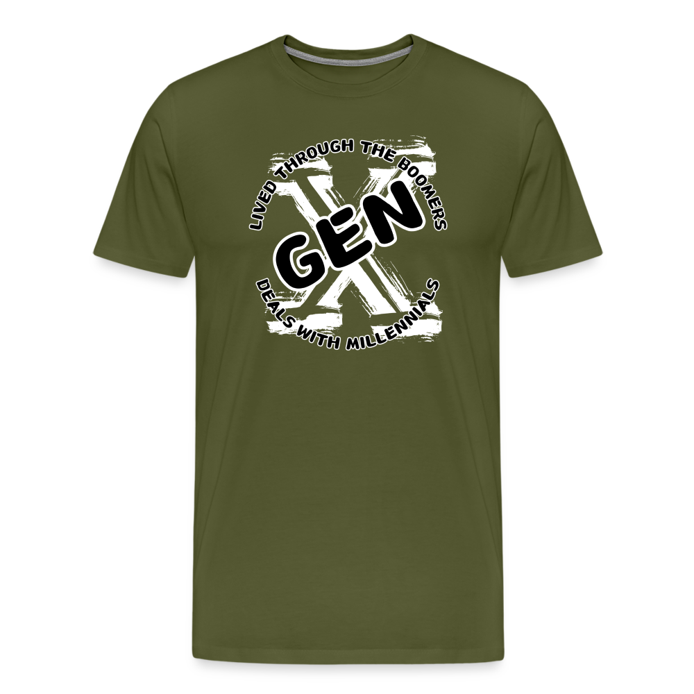 GEN X 2 Men's Premium T-Shirt - olive green