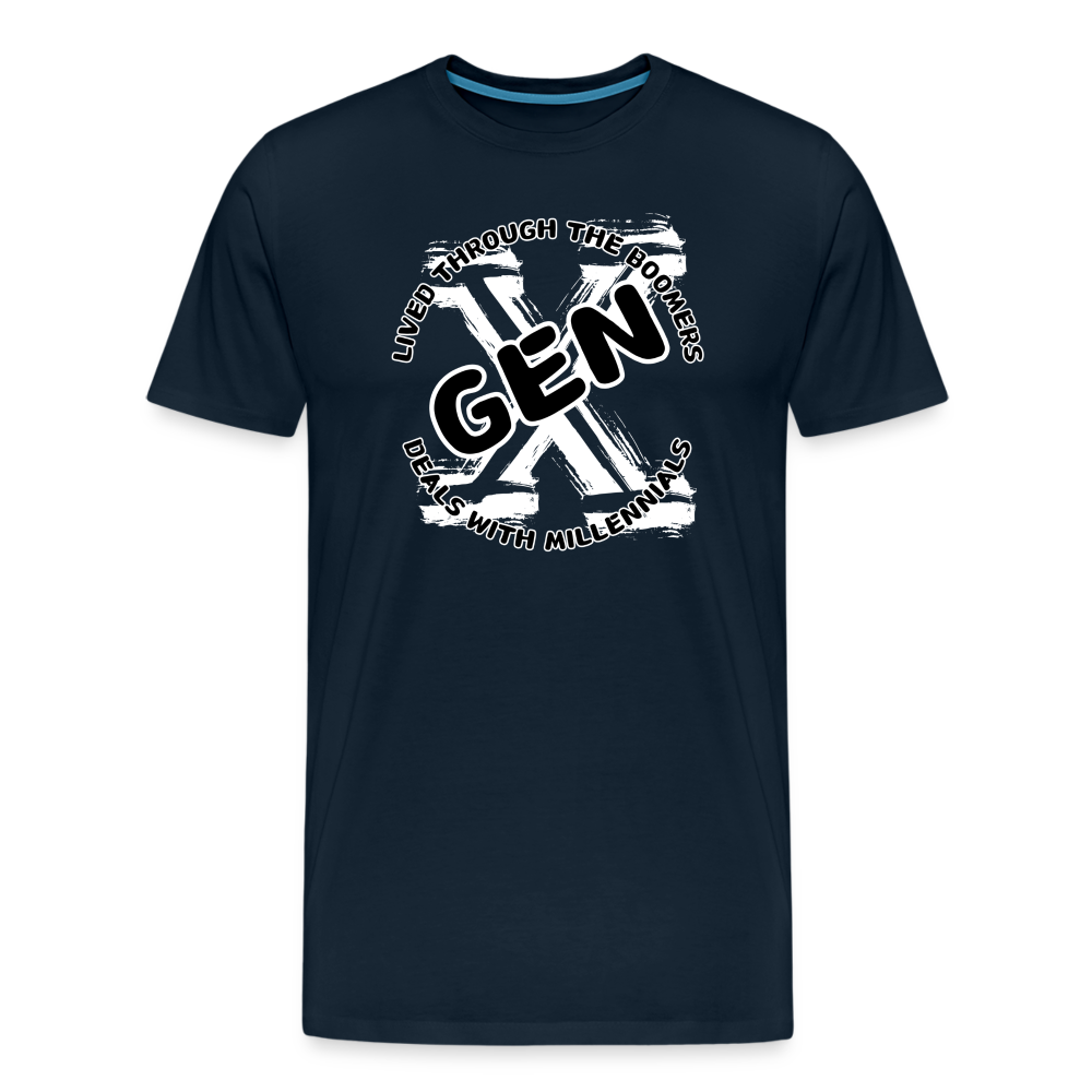 GEN X 2 Men's Premium T-Shirt - deep navy