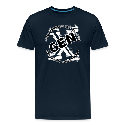 GEN X 2 Men's Premium T-Shirt - deep navy