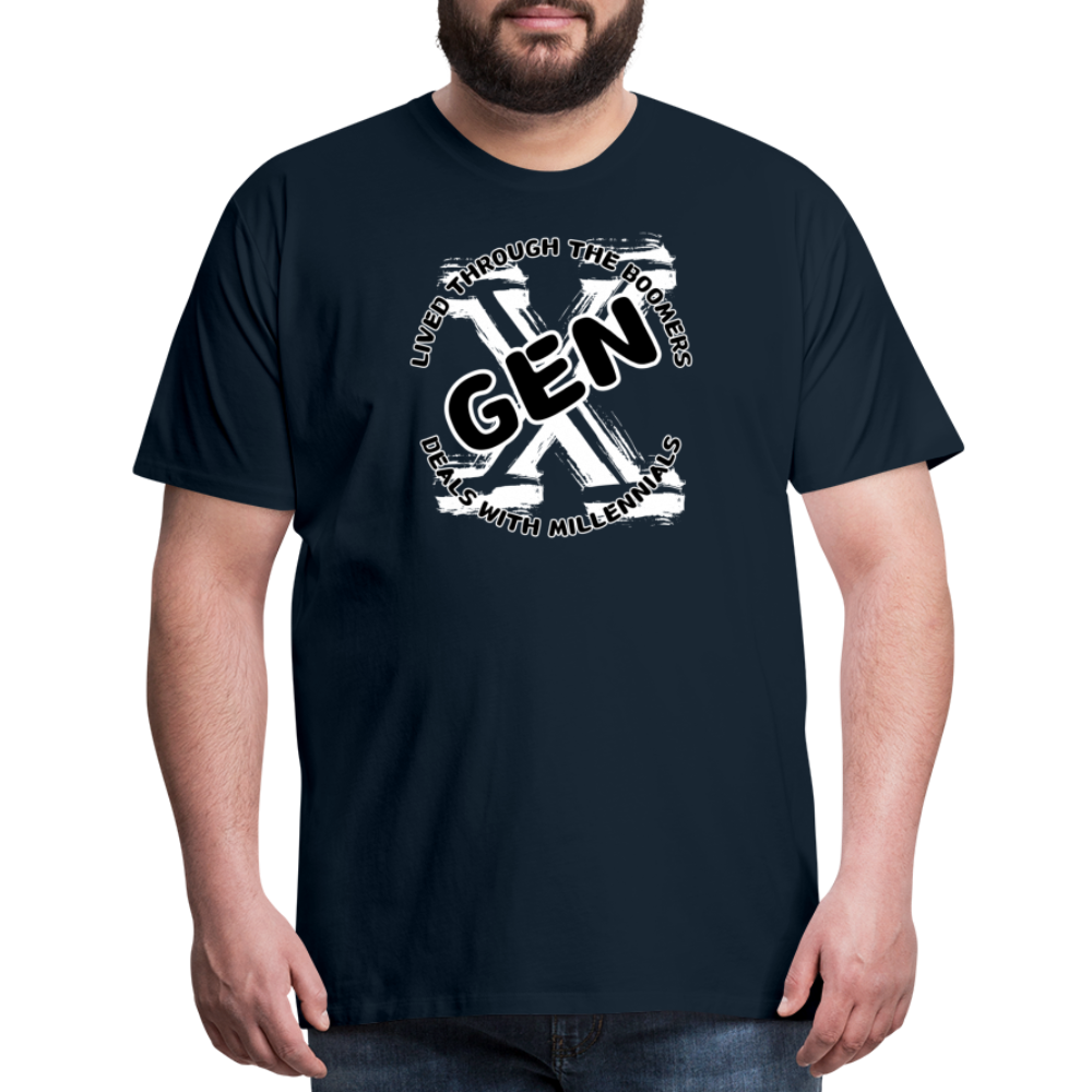 GEN X 2 Men's Premium T-Shirt - deep navy