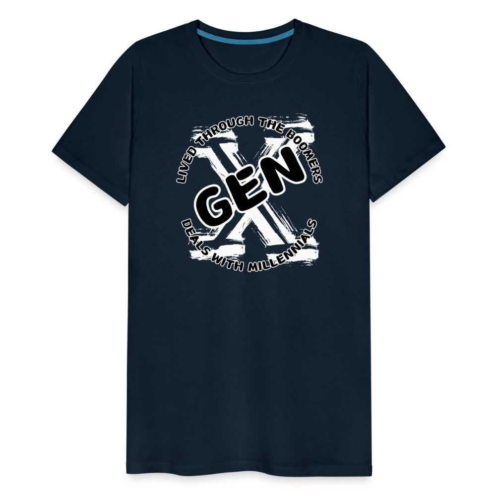 GEN X 2 Men's Premium T-Shirt - deep navy