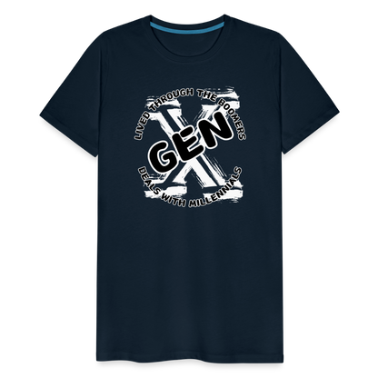 GEN X 2 Men's Premium T-Shirt - deep navy