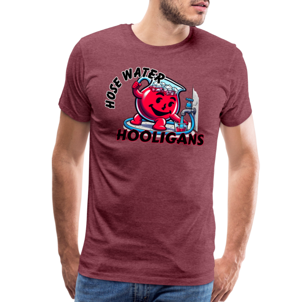 HOSE WATER Men's Premium T-Shirt - heather burgundy