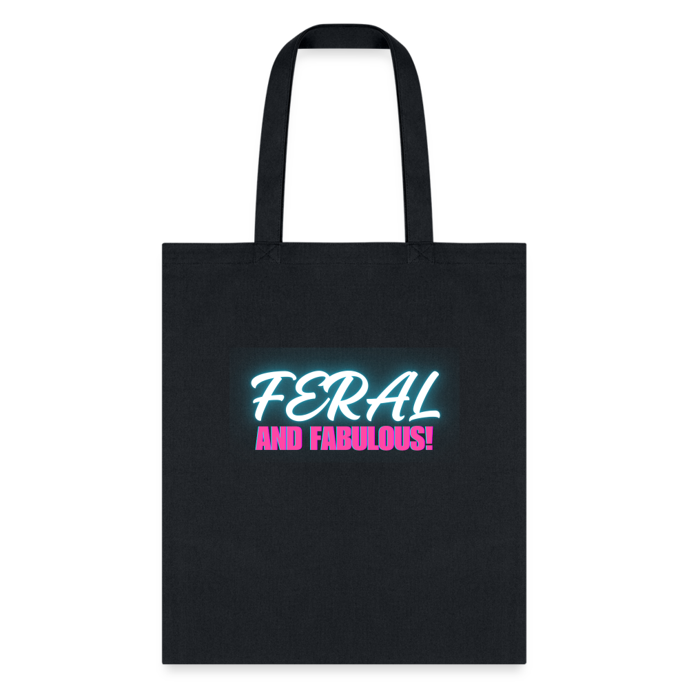 FERAL AND FABULOUS Tote Bag - black