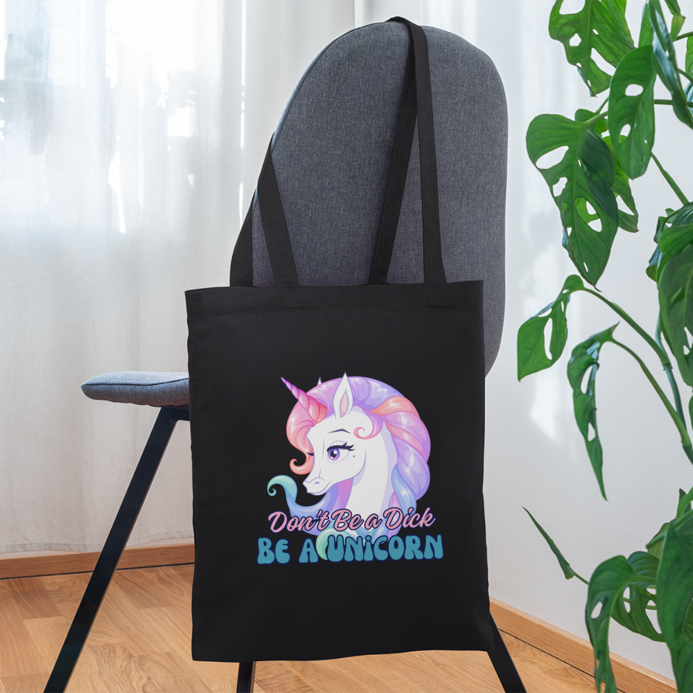 BE A UNICORN Tote Bag - black