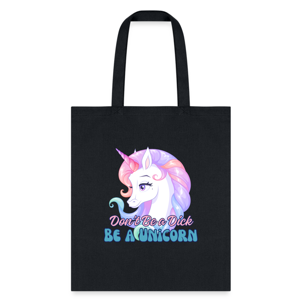 BE A UNICORN Tote Bag - black