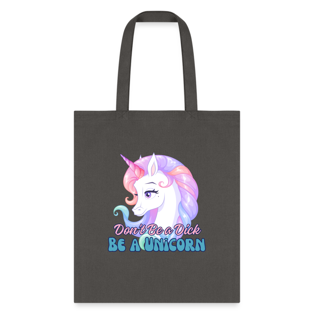 BE A UNICORN Tote Bag - charcoal