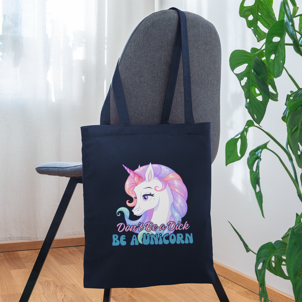 BE A UNICORN Tote Bag - navy