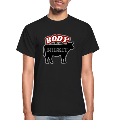 BODY BY BRISKET Gildan Ultra Cotton Adult T-Shirt - black