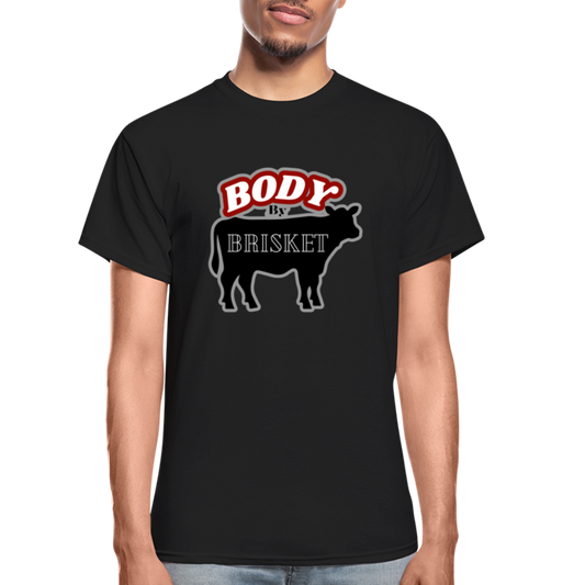 BODY BY BRISKET Gildan Ultra Cotton Adult T-Shirt - black