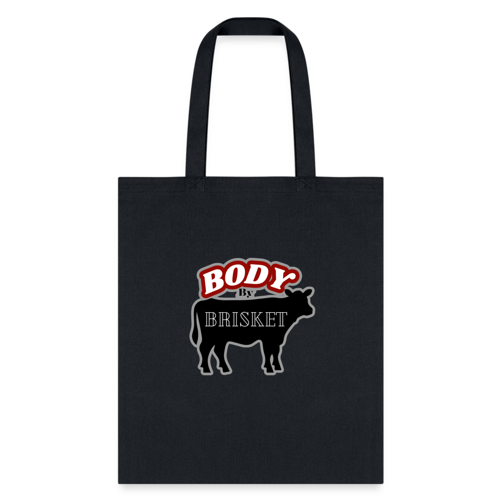 BODY BY BRISKET Tote Bag - black