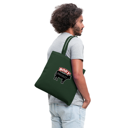 BODY BY BRISKET Tote Bag - forest green