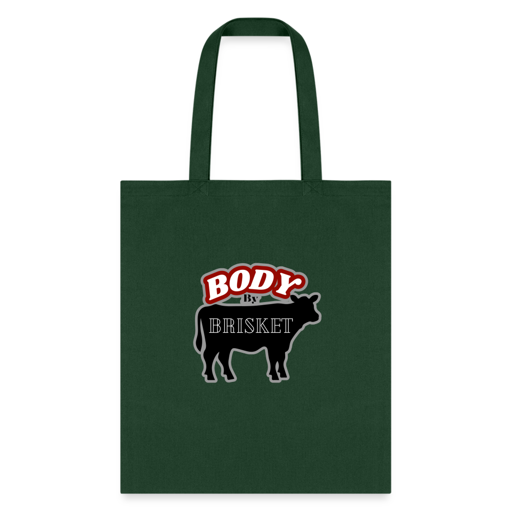 BODY BY BRISKET Tote Bag - forest green