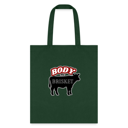 BODY BY BRISKET Tote Bag - forest green