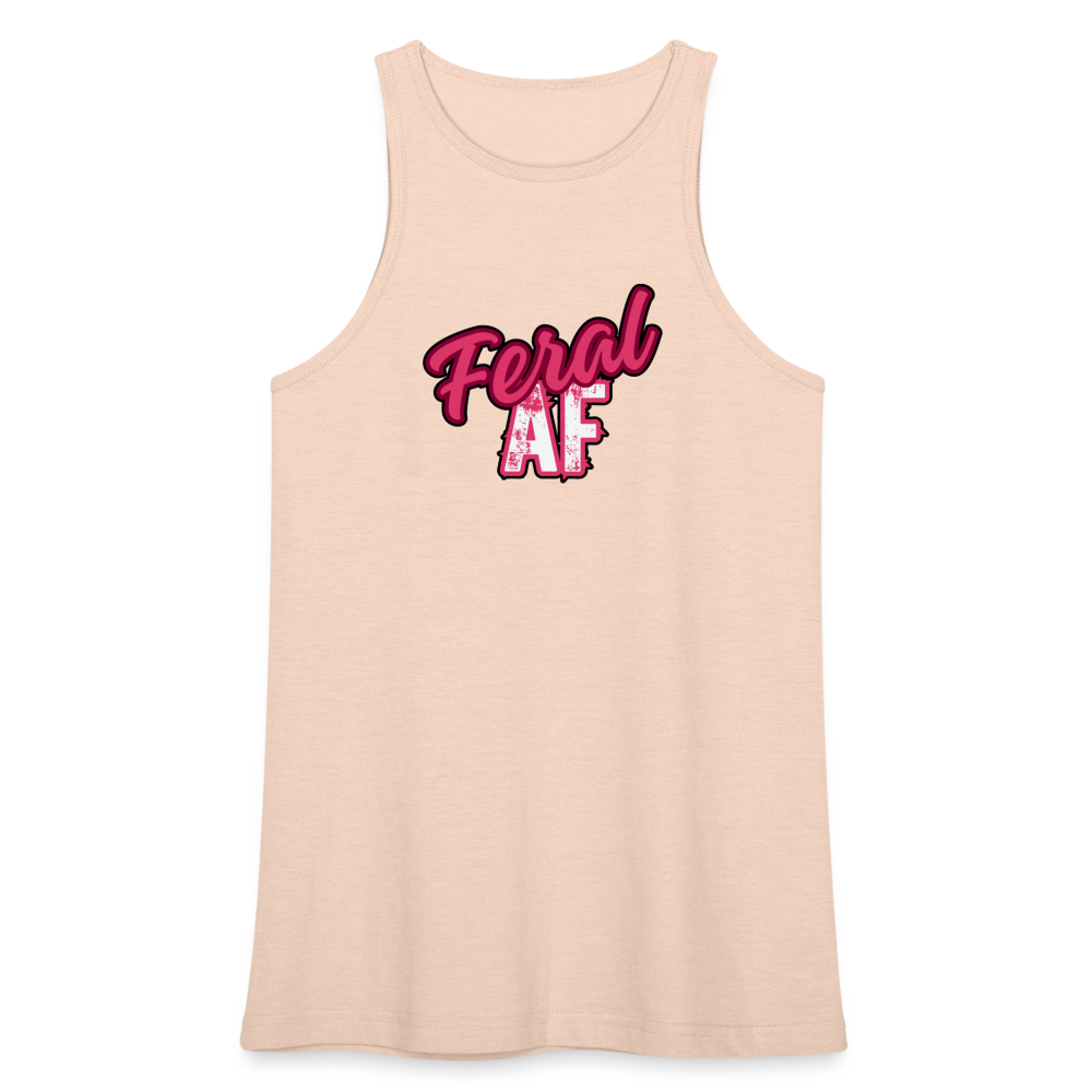 FERAL AF NEW American Apparel Women’s Racerneck Tank - natural