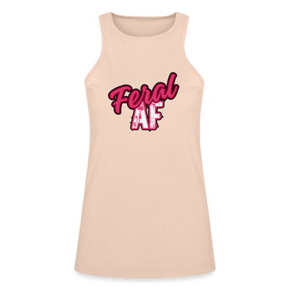FERAL AF NEW American Apparel Women’s Racerneck Tank - natural