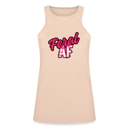 FERAL AF NEW American Apparel Women’s Racerneck Tank - natural