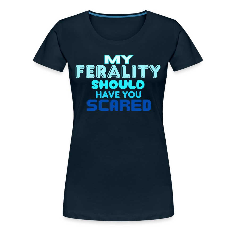 FERALITY Women’s Premium T-Shirt - deep navy