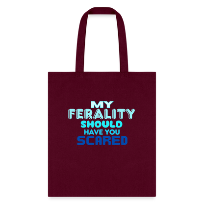 FERALITY Tote Bag - burgundy