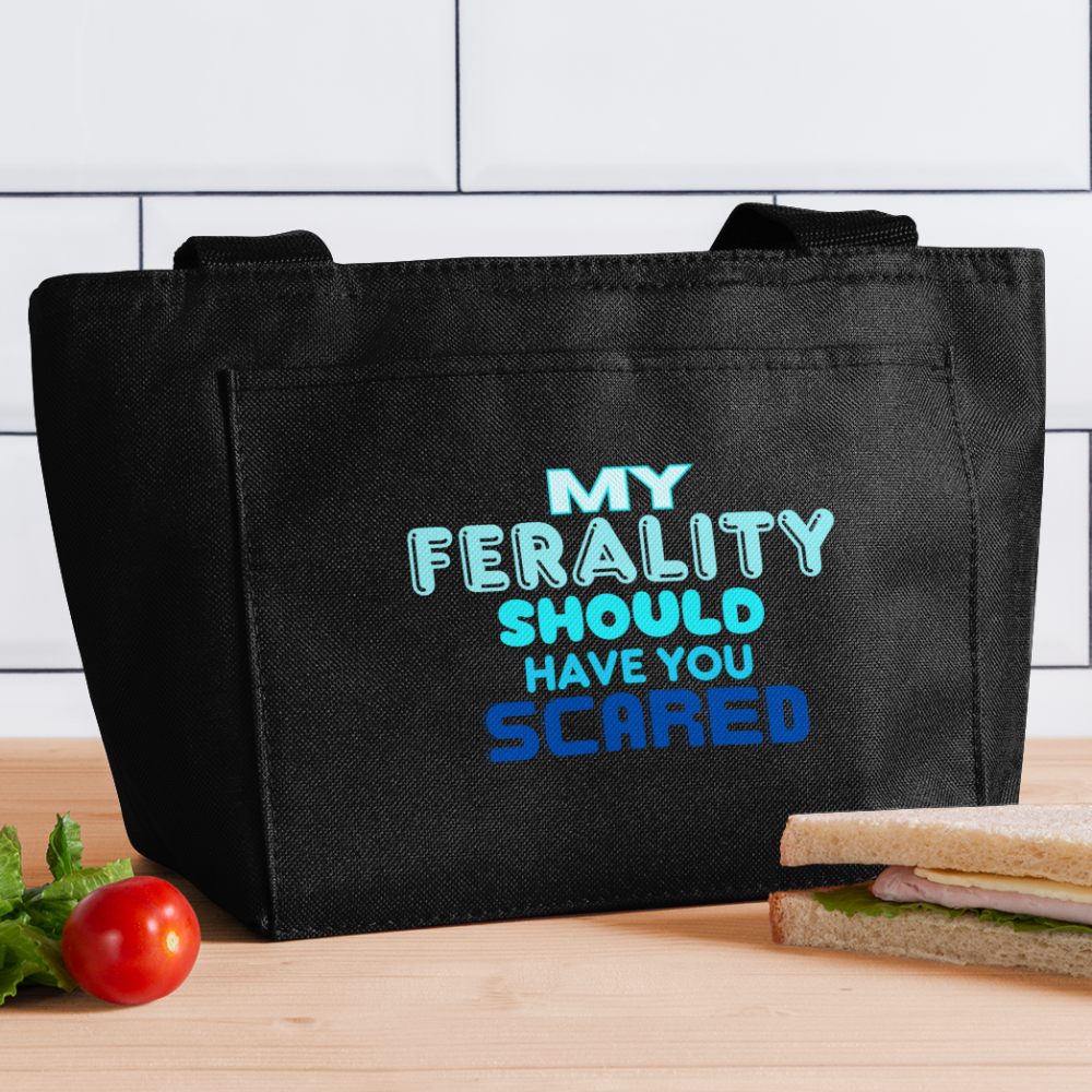 FERALITY Recycled Insulated Lunch Bag - black