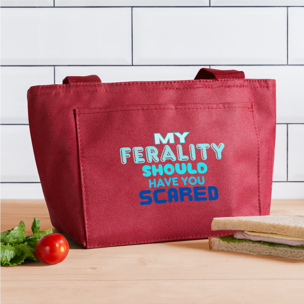 FERALITY Recycled Insulated Lunch Bag - red