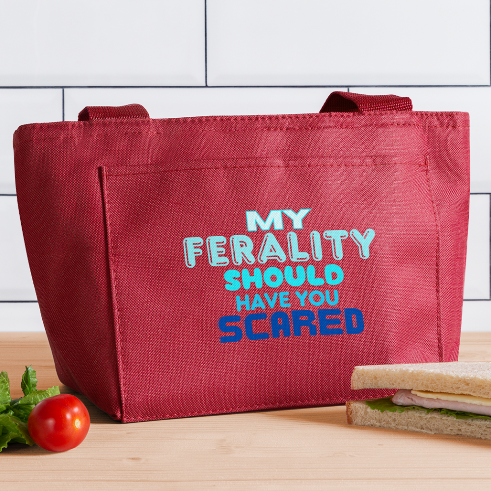 FERALITY Recycled Insulated Lunch Bag - red