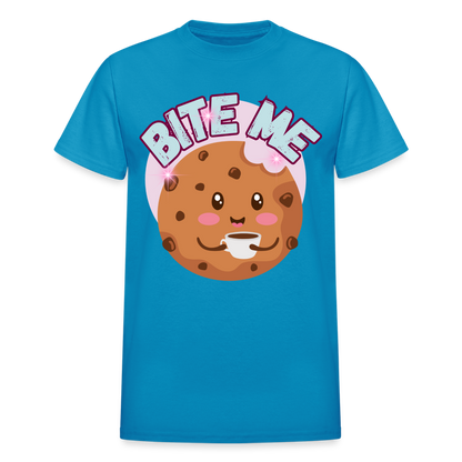 Bite Me – Gildan Ultra Cotton Adult T-Shirt - turquoise
