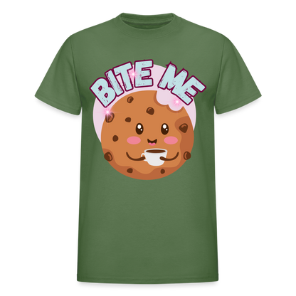 Bite Me – Gildan Ultra Cotton Adult T-Shirt - military green
