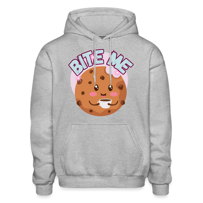 Bite Me – Gildan Heavy Blend Adult Hoodie - heather gray