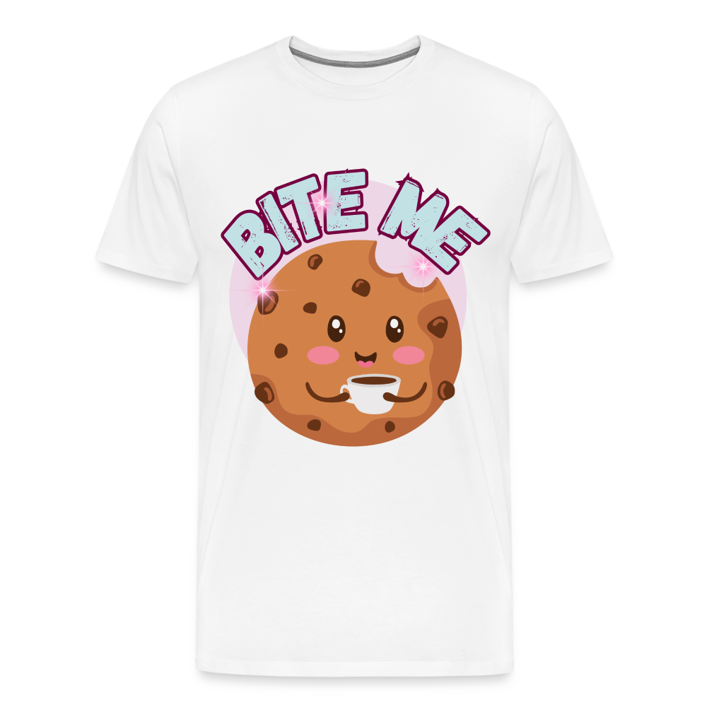 Bite Me – Men's Premium T-Shirt - white